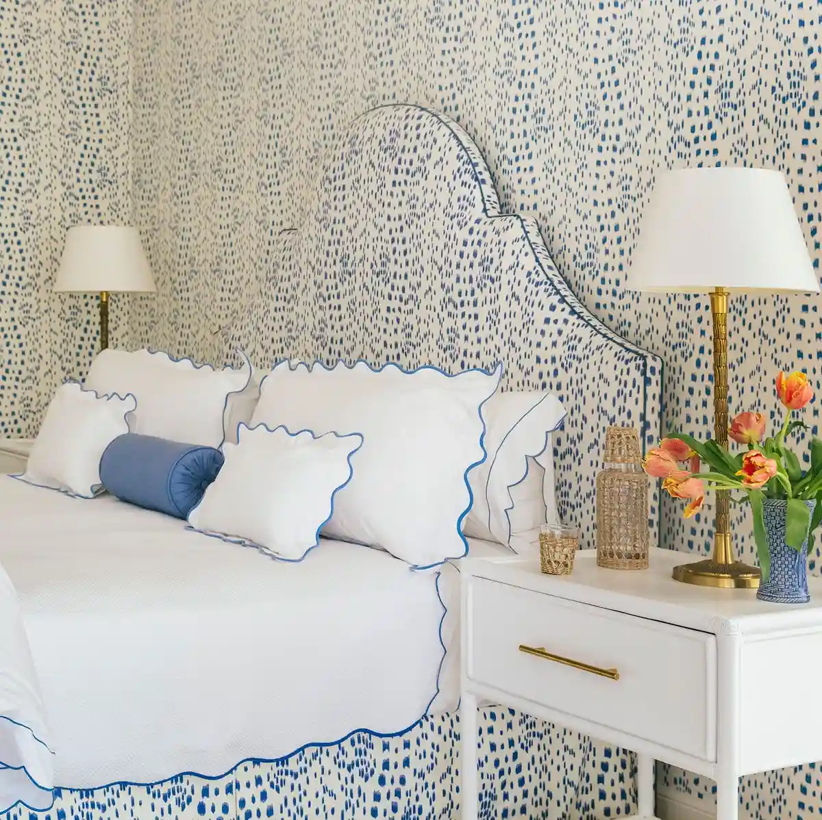 Nursery mural wallpaper installation in Philadelphia