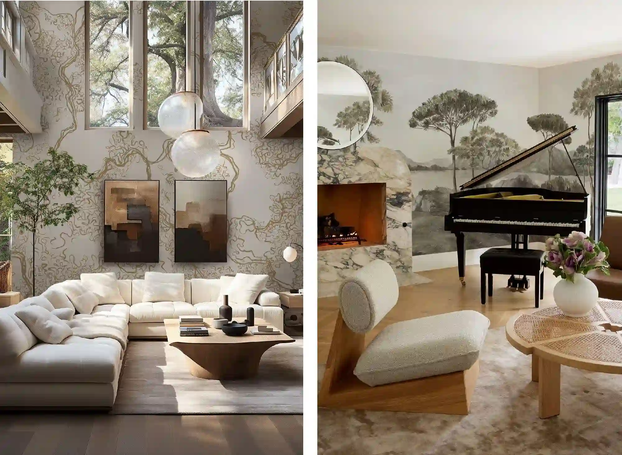 Residential wallpaper installation